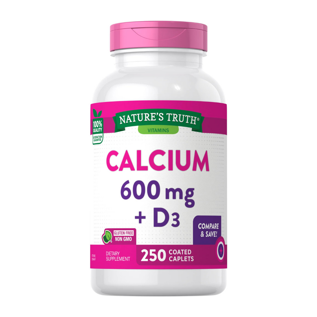 Calcio 600 mg + Vitamina D3 - 250 Comprimidos