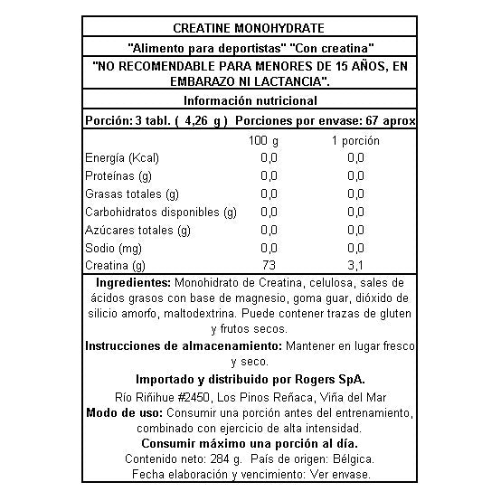 Creatina Monohydrate - 200 Comprimidos