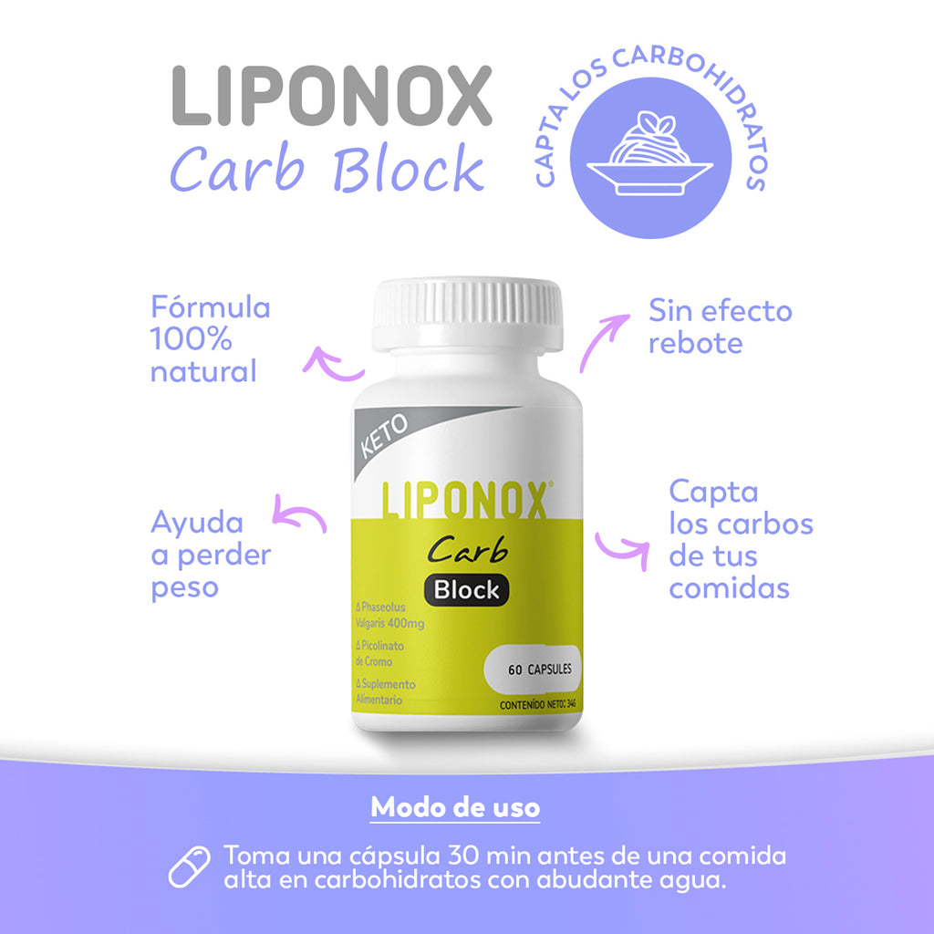Bloqueador de Carbohidratos Liponox Carb Block
