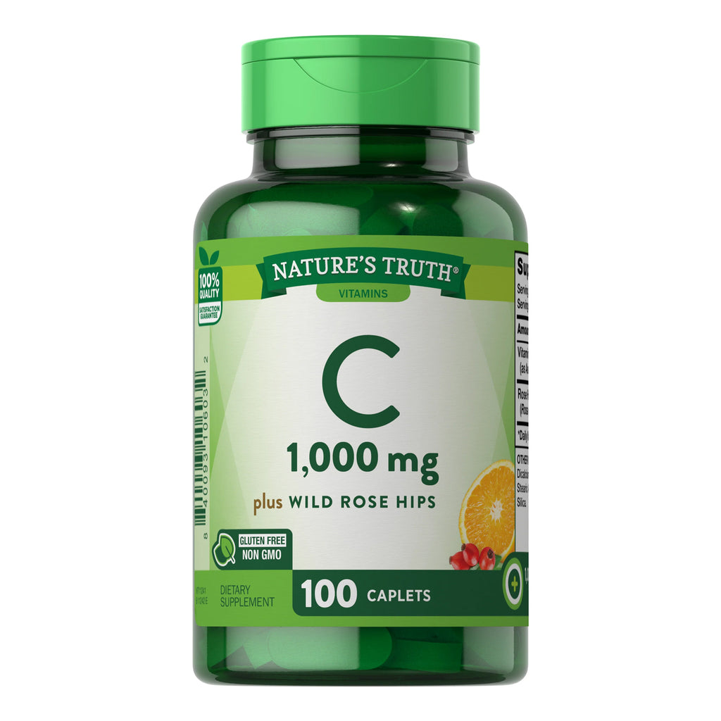 Vitamina C 1000 Mg & Wild Rose Hips - 100 Comprimidos