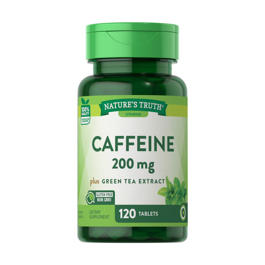 Caffeine 200 Mg + Extracto de Té Verde – 120 Tabletas