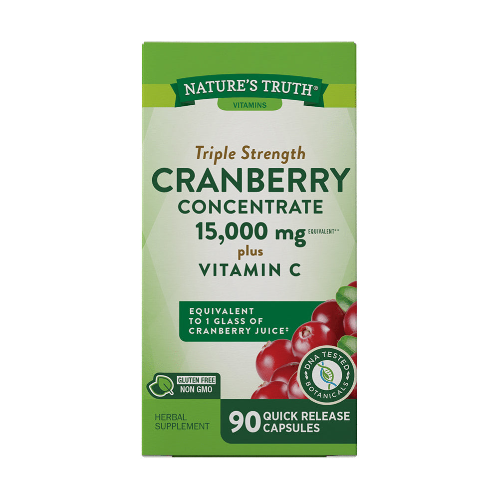 Cranberry Concentrado 15000 mg + Vitamina C – 90 Cápsulas
