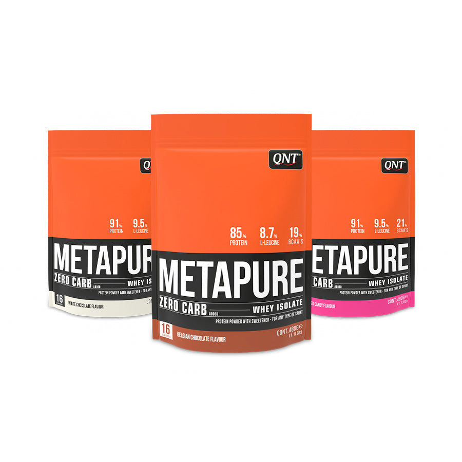 Pack 3 x Metapure Whey Protein Isolate Zero Carb 480 Grs - Mix Sabores